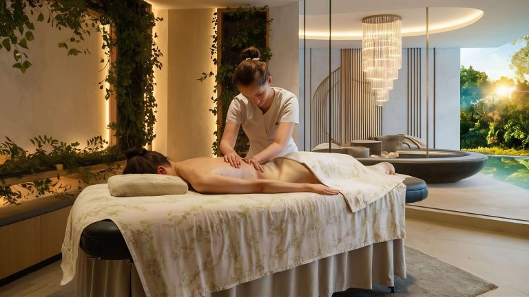 Professional hotel massage in Dubai offered in a luxury room